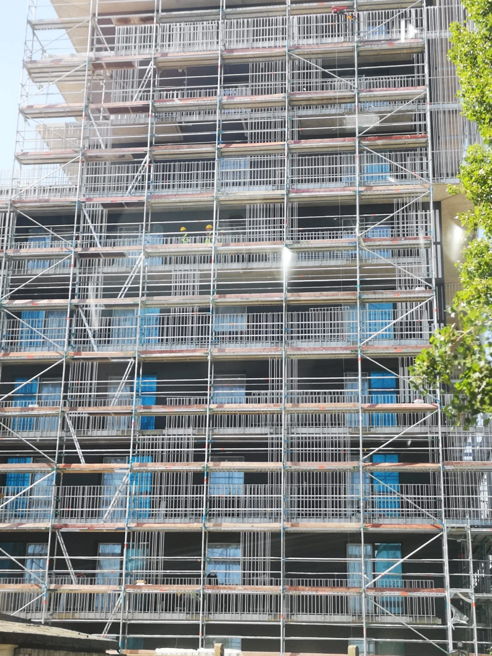 Balustrady budynku mieszkalnego